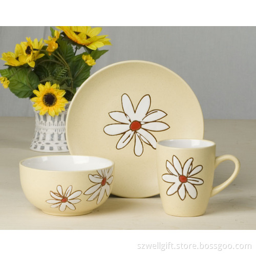 3PCS Breakfast Set, Ceramic Dinner Set